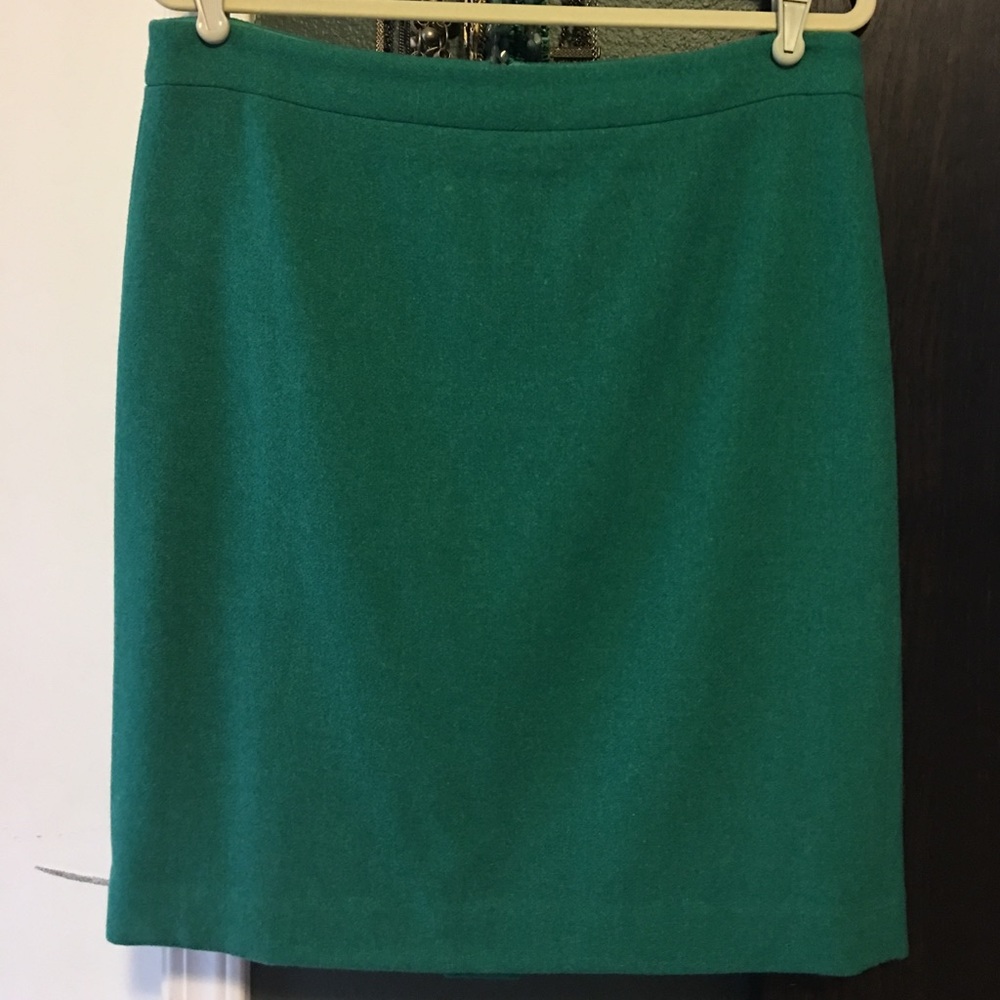 J Crew The Pencil Skirt Green